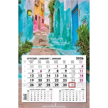 Kalendář Jednodílný kalendář Maroko 2026, Ev-Corp