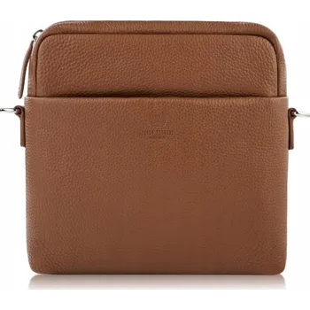 Paolo Peruzzi taška na dokumenty z pravé kůže, bez vzoru