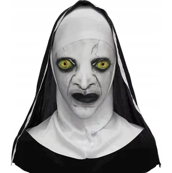 Karnevalová maska Maska na obličej Maska Halloween Zakonnica latexová jeptiška