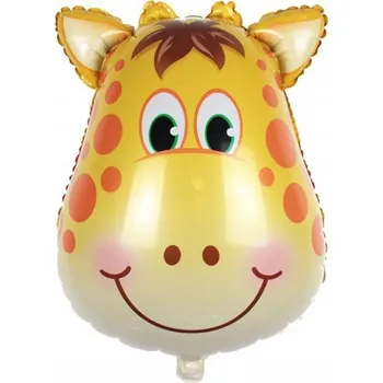 Balónek Foliový balónek Hopki žirafa 46 x 56 cm žlutý