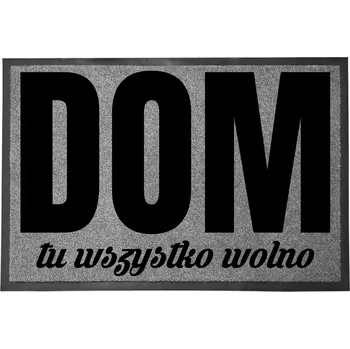 Rohožka ŠEDÁ VSTUPNÍ ROHOŽKA 60X40 KE DVEŘÍM - VŠECHNO JE DOVOLENO