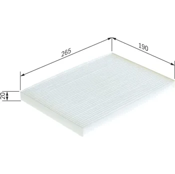 Ventilátor topení a klimatizace Filtr, vzduch v interiéru BOSCH 1 987 432 238