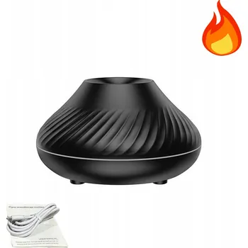 Zvlhčovač vzduchu AROMATERAPEUTICKÝ ZVLHČOVAČ VZDUCHU 3D PLAMEN 7 BAREV LED OSVĚTLENÍ