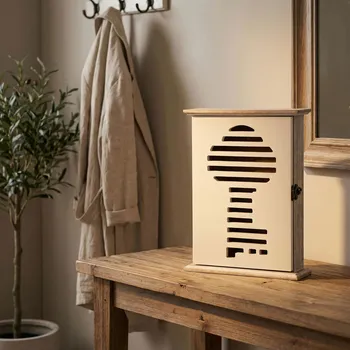 Skříňka na klíč Skříňka na klíče MONDEX STACY 20 × 6 × 24,5 cm bílá