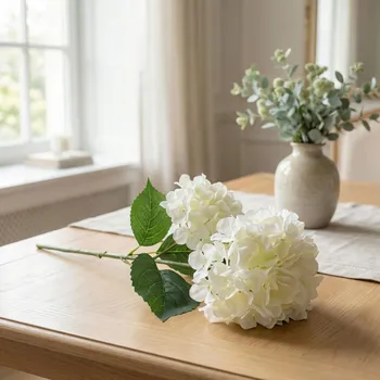 umělá květina Umělá květina hortenzie MONDEX VIRIDIS 73 cm bílá