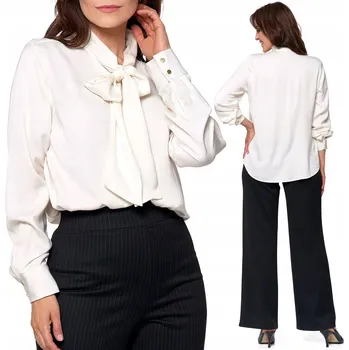 Dámská košile Dámská košile Moraj s dlouhým rukávem bílá 100% viskóza velikost L