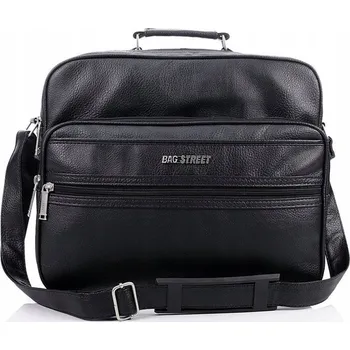 Velká pánská taška přes rameno do práce Bag Street 1801 eko kůže černá