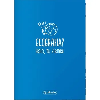 Sešit Sešit A5 60k čtvereček geografie předmětový soft touch Herlitz