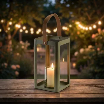 Lucerna Lucerna MONDEX LOUIS 15 × 15 × 26 cm olivová