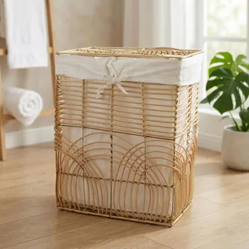 Koš na prádlo Koš s víkem a vložkou MONDEX PINO XL 33 × 45 × 52 cm