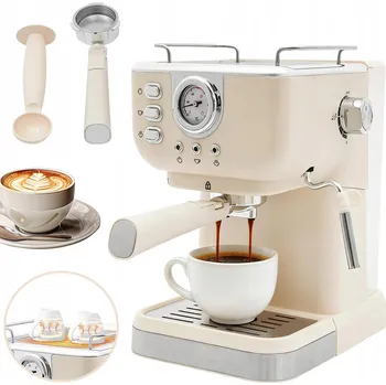 Kávovar Ekspres do Kawy s příkonem 1050 W připraví espresso a cappuccino, 20 barů
