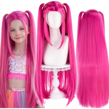 Paruka PARUKA MIRA VLASY MIRA LOVKYNĚ DÉMONŮ DEMON HUNTER KPOP WIG NA PLES 70 CM