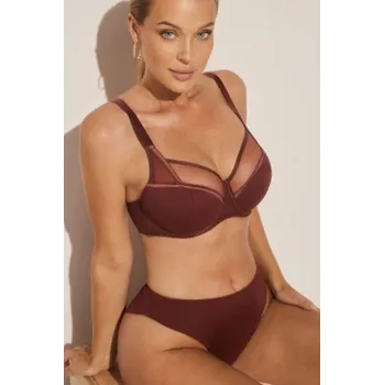 Podprsenka Polovyztužená podprsenka Kinga Sophie Hnědá 100E