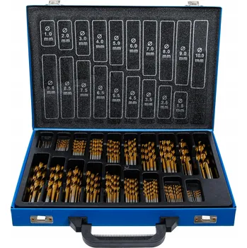 Vrták BGS technic BGS 101994 HSS vrtáky o průměru 1 ÷ 10 mm. Sada 170 kusů