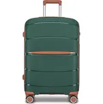 Moderní cestovní kufr Kono - PP - zelený - 61 L