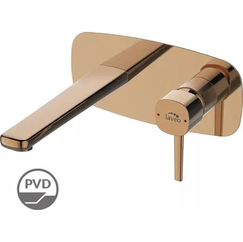 Vodovodní baterie Nástěnná vanová baterie páková Laveo POLA zlatá