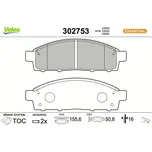 Sada brzdových destiček, kotoučová brzda VALEO 302753