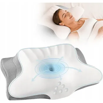 Polštář ORTOPEDICKÝ POLŠTÁŘ ERGONOMICKÝ Z PAMĚŤOVÉ PĚNY, PROFILOVANÝ POD KRK A ŠÍJI