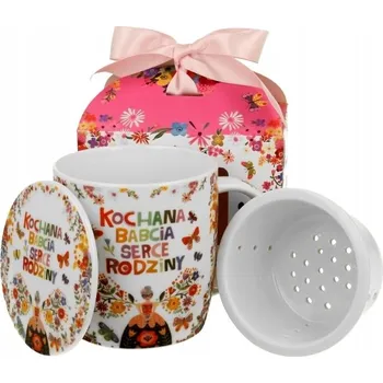 Hrnek Duo Milovaná Babička srdce rodiny porcelán 400 ml