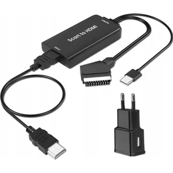 IP kamera Převodník Scart (samec) na HDMI 720P/1080P - Napájecí adaptér a HDMI kabel součástí balení!