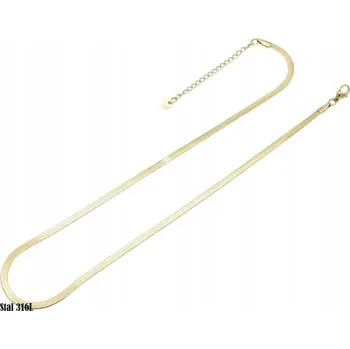 Náhrdelník Zlatý pozlacený náhrdelník z ocel, 40 cm, nastavitelný