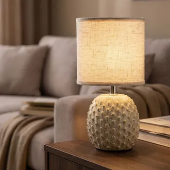 Lampička Stolní lampa MONDEX LETI 10 × 14 × 28,5 cm béžová