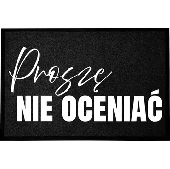 Rohožka ČERNÁ VSTUPNÍ ROHOŽKA 60X40 CM PŘED DVEŘE NA BOTY - NEHODNOTIT