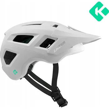 Cyklistická přilba Cyklistická MTB helma Lazer Coyote KinetiCore, celá bílá - S (52-56 cm)