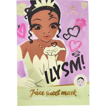 Pleťová maska Čisticí pleťová maska v plátýnku Vanilka Disney Princess 23 ml