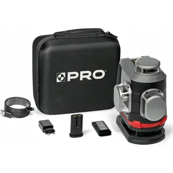 Měřící laser Akumulátorový 360° zelený křížový laser Pro Tyxer 4DG