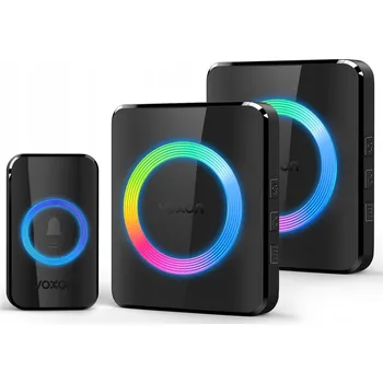 Domovní zvonek VOXON Bezdrátový Zvonek na Dveře 400m 2 Přijímače IP65 60 Melodií