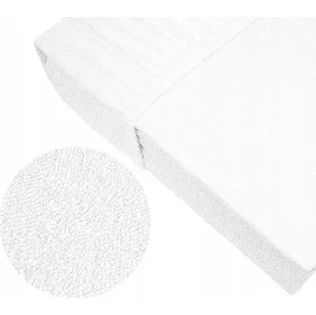 Prostěradlo Froté Prostěradlo s gumou 220x200 BÍLÉ 25cm