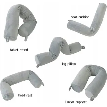 Polštář HXCRXST Cestovní Polštář / Polštář s Paměťovou Pěnou pro Podporu Krku, Nastavitelný