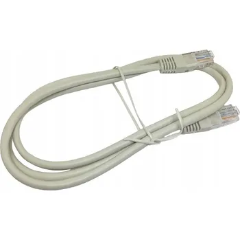 Síťový kabel Patchcord Cabletech U/UTP 5e RJ45 / RJ45 1 m šedý