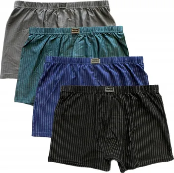 Boxerky 4x Pánské bavlněné boxerky Slipy volného střihu 6XL