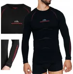 Tričko Henderson černé bavlněné M s dlouhým rukávem kulatý výstřih