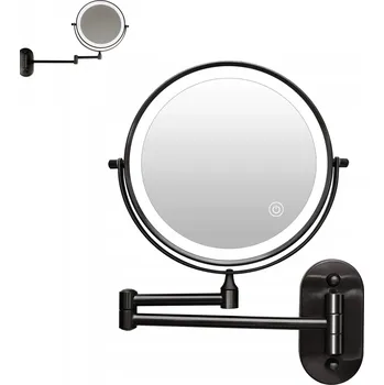 Zrcadlo Zrcadlo s 1X/10X zvětšením a LED osvětlením, nastavitelné