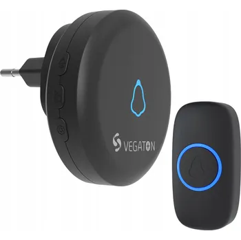 Domovní zvonek VEGATON Bezdrátový Zvonek Vodotěsný s Přijímačem a Vysílačem