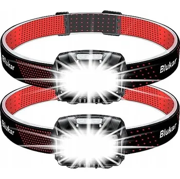 Čelovka BLUKAR LED Čelovka 2 Kusy 8 Režimů Senzor IPX5 Lehká