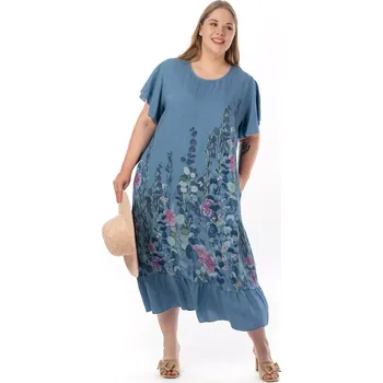 Dámské šaty Dámské šaty DENDA 54 Modrá