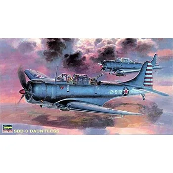 Plastikový model HASEGAWA JT19 - 1:48 SBD-3 Dauntless