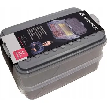 Dóza na potraviny SADA 2 KUSŮ DÓZ NA POTRAVINY AMBITION 2 x 1400 ml (2,8 l)