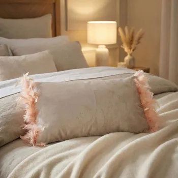 Povlak na polštářek Polštář s peřím MONDEX LORETA 50 × 30 cm béžový