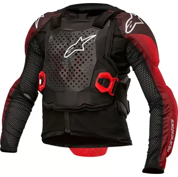 Motocyklový chránič hrudi a pátěře Dětský hrudní chránič / dětská chráničová košile ALPINESTARS BIONIC TECH JACKET 6546624-123 barva černá/červená velikost L/XL