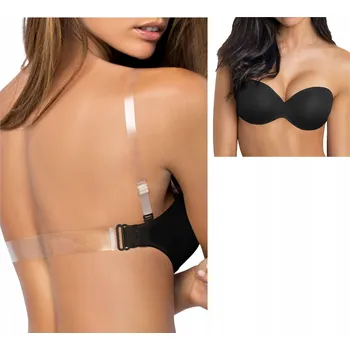 Dámské spodní prádlo Sielei podprsenka bandeau (bez ramínek) černá podprsenka bardotka velikost 85B