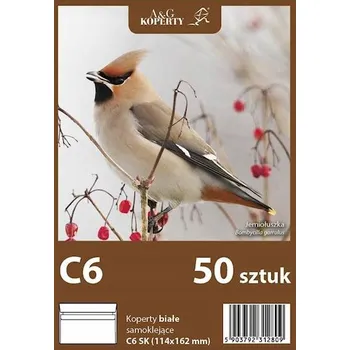 Obálka Bílé obálky C6 (114 x 162 mm) samolepicí SK A&G balení 50 kusů
