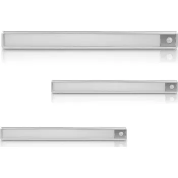 LED páska LED světlo pod linku 3 W 5V 0,39 m, teplá bílá, sada 3 ks, bílé