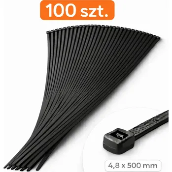 Zahradní hadice Hadicová spona kabelová 4,8 x 500 mm černá – nylon PA samouzavírací.