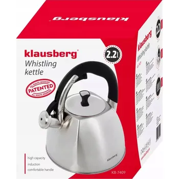 Varná konvice Konvice tradiční ocelová Klausberg 2,2 l šedá