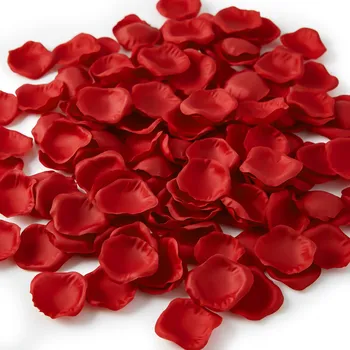 Obraz HIT!!! UMĚLÉ OKVĚTNÍ LÍSTKY RŮŽÍ - ČERVENÉ 500 KUSŮ Dekorace, Valentýn, Svatba